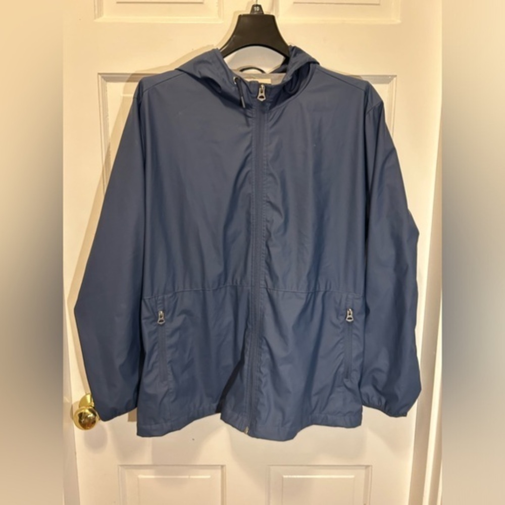 WEATHERPROOF Men’s XXL Weatherproof Windbreaker Rain Jacket | Matte Blue EUC